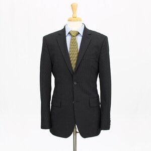 Express 38R Black Striped 2-Button Sport Coat Blazer Jacket B657
